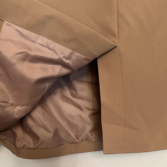 7 for All Mankind Double-Breasted Camel Blazer – Women’s Size Small - Picture 10 of 15